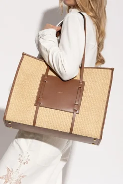 DeMellier beige "Capri Large" shopper bag