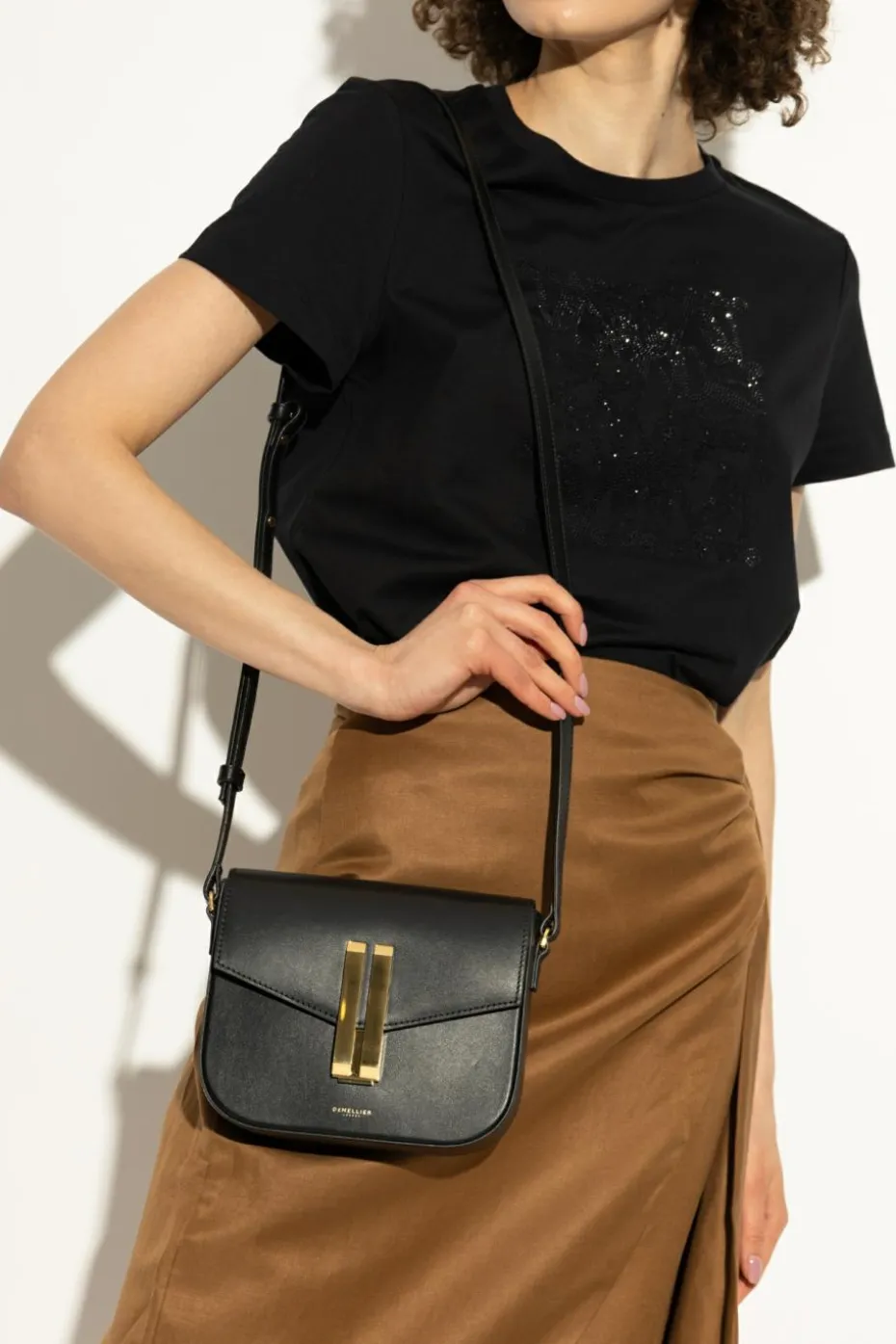 DeMellier BLACK Vancouver Small shoulder bag