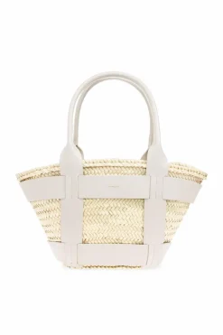 DeMellier cream "Santorini" shopper bag
