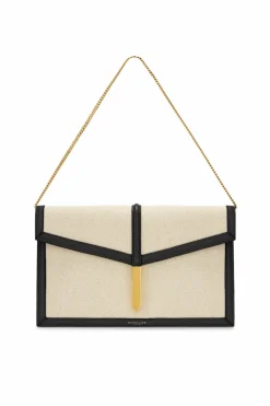 DeMellier cream Tokyo Clutch