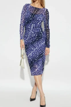 Diane Von Furstenberg NAVY BLUE Dress Olso