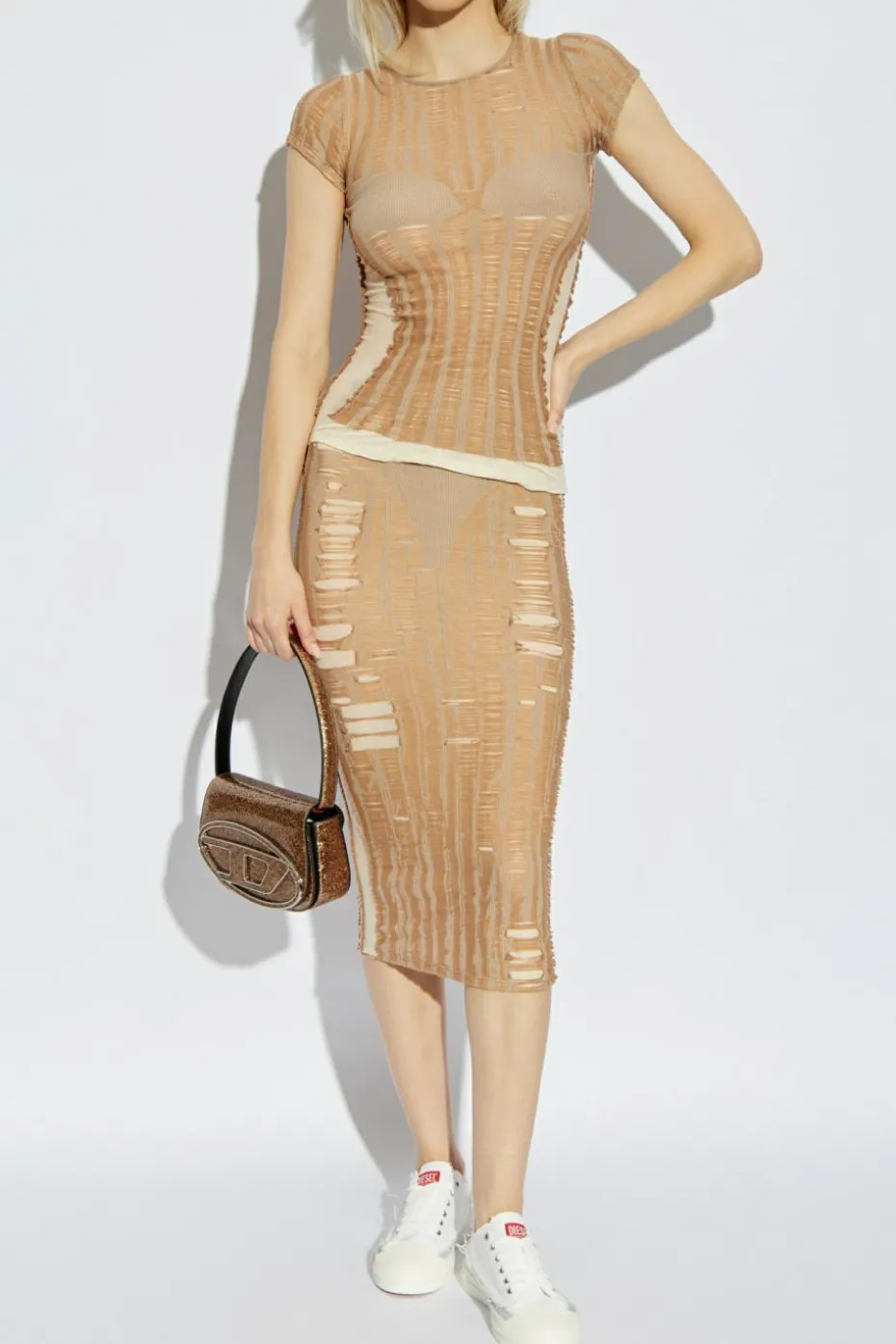 Diesel beige Top M-CALAI-SS