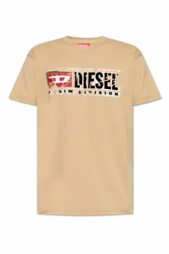 Diesel beige T-shirt `T-NORM-T6`