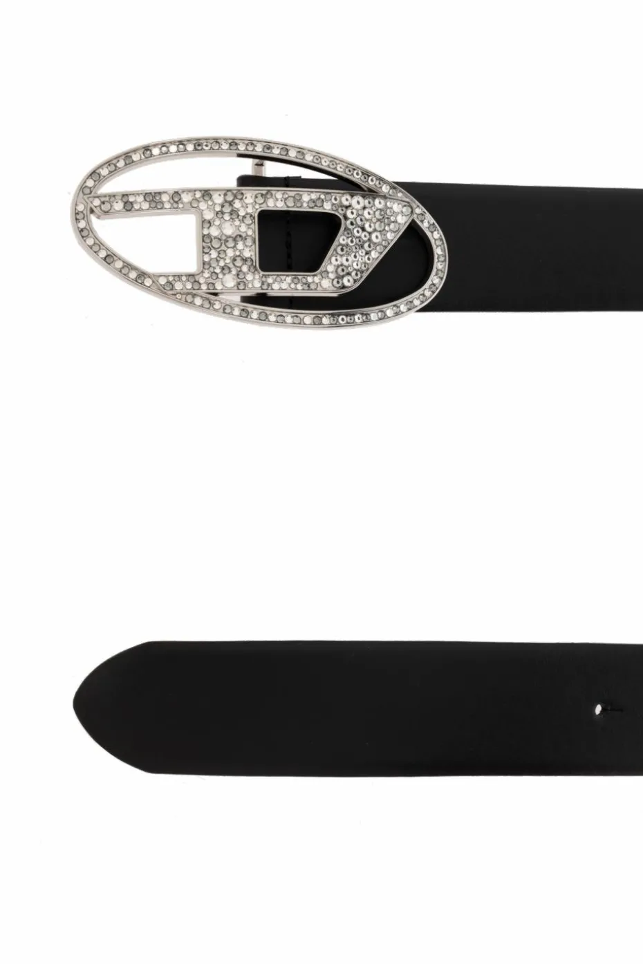 Diesel BLACK Belt with logo