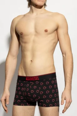 Diesel BLACK Boxer shorts with print DAMIEN BOXER-SHORTS