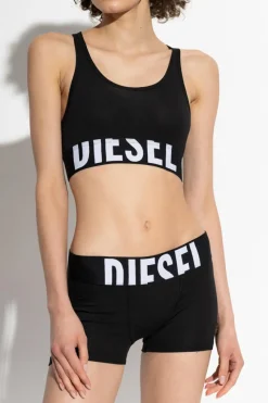 Diesel BLACK Bra UFSB-COTTON-RACE-BRALETTE