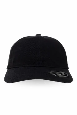Diesel BLACK ‘C-PLAK’ baseball cap