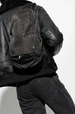 Diesel BLACK ‘DRAPE SLING BAG’ one-shoulder backpack
