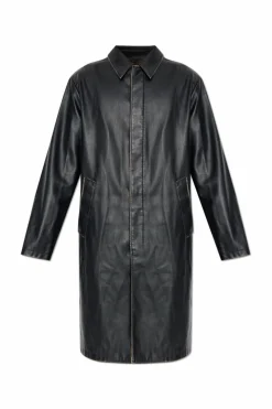 Diesel BLACK Faux leather coat 'J-RIVERS'