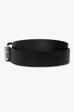 Diesel BLACK ‘GUARANTEE-A’ leather belt