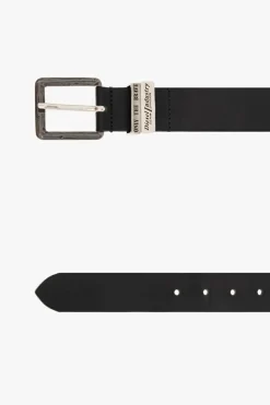 Diesel BLACK ‘GUARANTEE-A’ leather belt