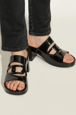 Diesel BLACK Heeled slippers 'SA-BONNIE'