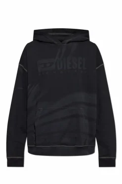 Diesel BLACK Hoodie S-BOXT-HOOD-R9