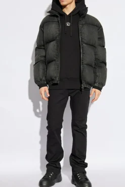 Diesel BLACK Hoodie S-MACS-HOOD-OD