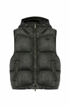 Diesel BLACK Insulated vest W-HOPPER