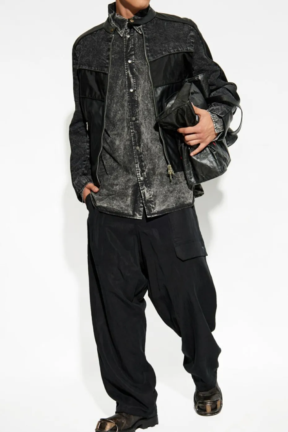 Diesel BLACK Jacket L-LEOPOL