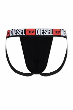 Diesel BLACK Jockstraps with the "JOCKY-D-CORE" logo