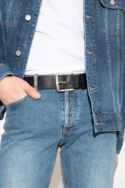 Diesel BLACK Leather belt