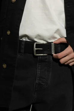Diesel BLACK Leather belt
