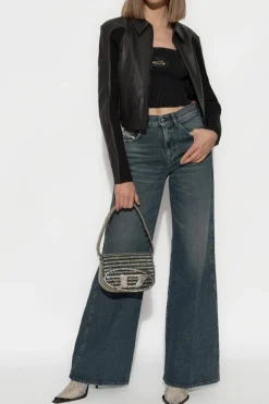 Diesel BLACK Leather jacket L-TOTEM-P1