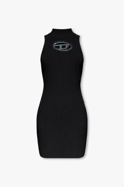 Diesel BLACK ‘M-ONERVA’ dress with logo