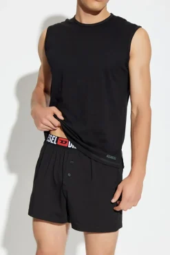 Diesel BLACK 2-pack t-shirts with "TOM-UTLT-2PACK" logo
