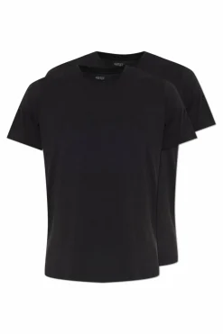 Diesel BLACK 2-pack t-shirts with logo `TOM-UTLT-2PACK`
