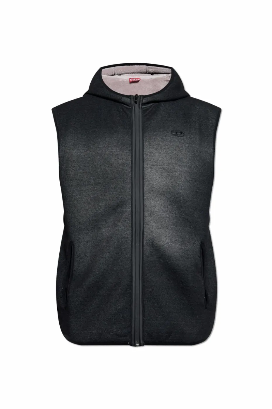 Diesel BLACK Padded vest S-HAKY