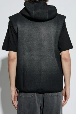 Diesel BLACK Padded vest S-HAKY