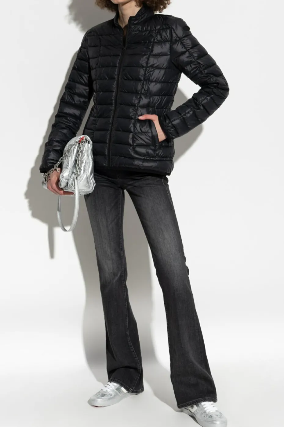 Diesel BLACK Quilted jacket `W-PILOT-FEM`