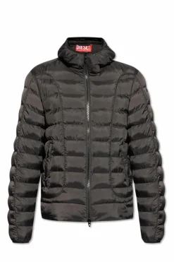 Diesel BLACK Quilted jacket 'W-STONE'