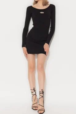 Diesel BLACK Short dress `M-VERA`