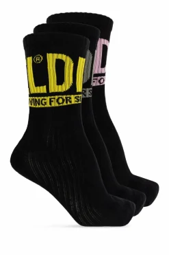 Diesel BLACK Socks SKM-RAY-3PACK-CUSHIONED