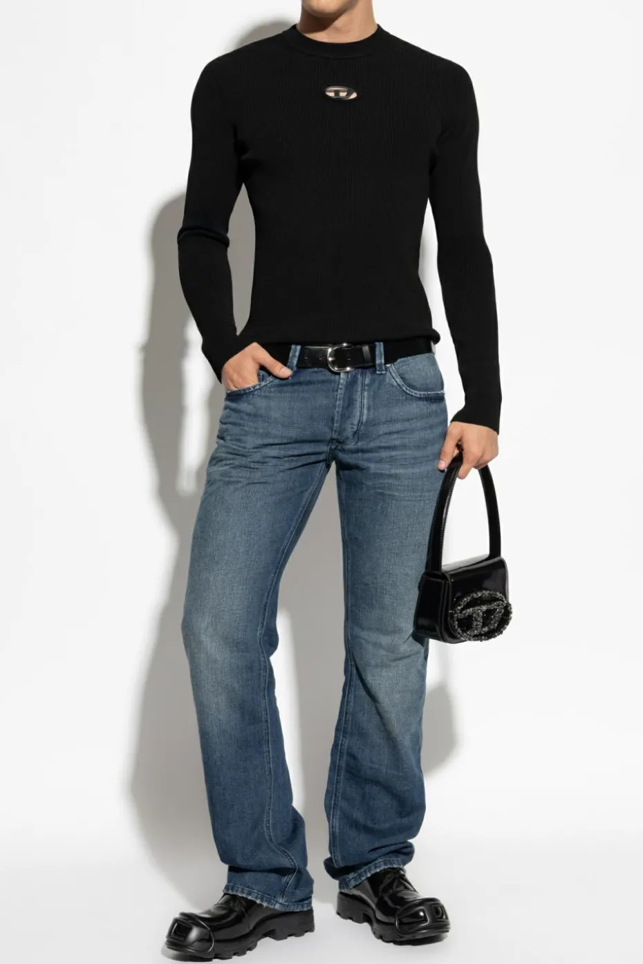 Diesel BLACK Sweater `K-ZACKARY-ROUND`