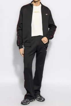 Diesel BLACK Sweatpants `P-ZAMPER-D`
