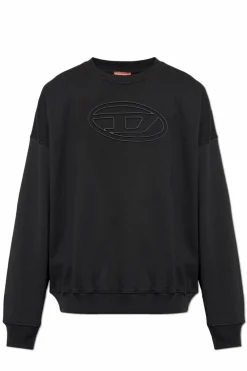 Diesel BLACK Sweatshirt āS-MART-BIGOVALā