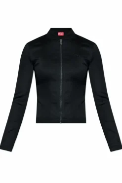 Diesel BLACK Sweatshirt with 'G-OPER' logo