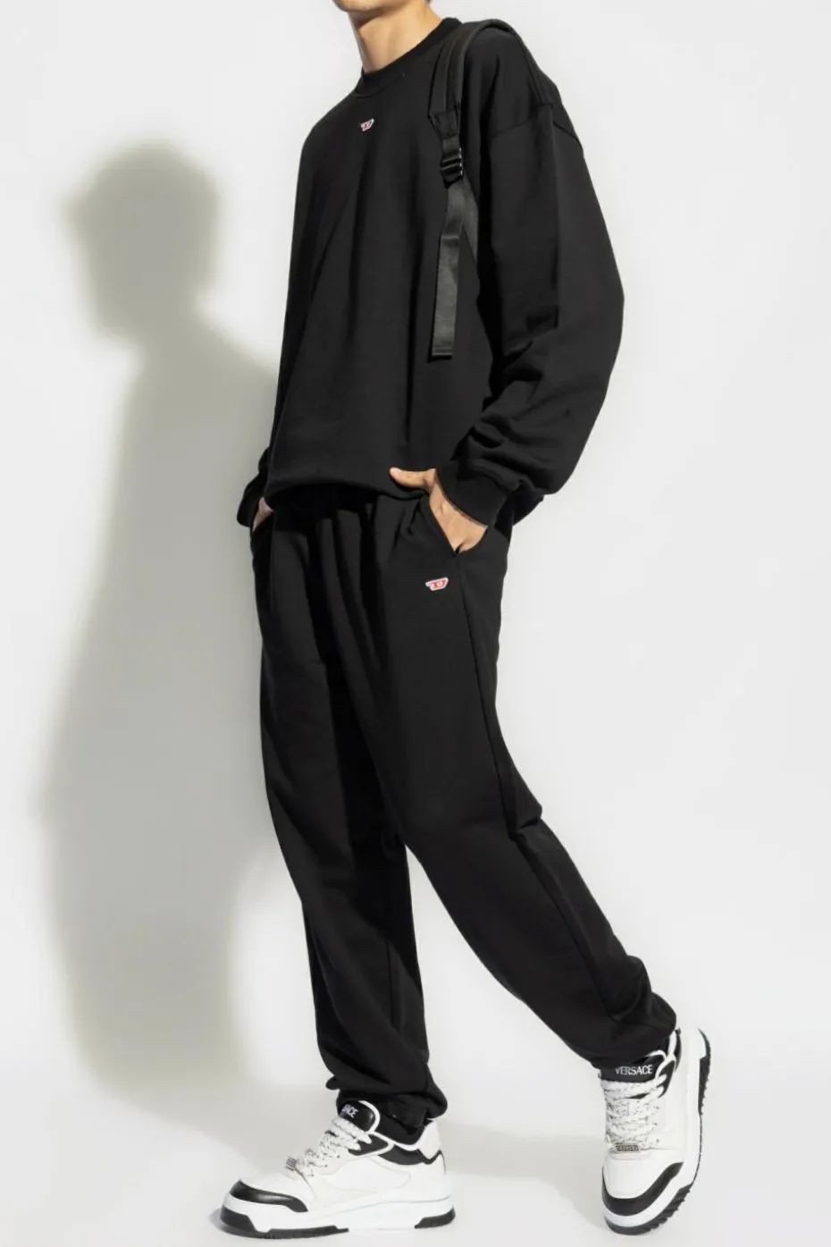 Diesel BLACK Sweatshirt with 'S-BOXT-D' logo