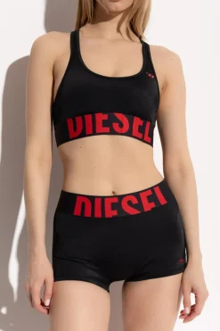 Diesel BLACK Swim trunks MYA-D-POP