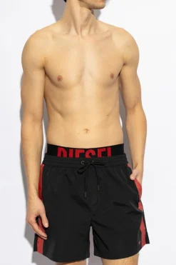 Diesel BLACK Swim trunks VISPER-41-D-POP