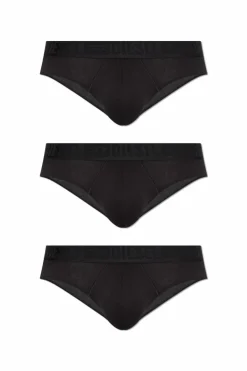 Diesel BLACK Three-pack of briefs 'ROY-D-MONO-3PACK'
