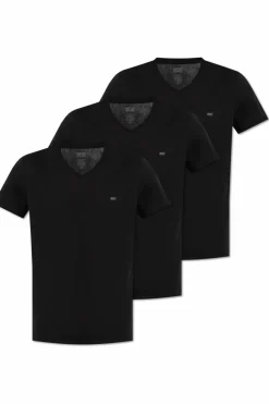 Diesel BLACK Three-pack of T-shirts ‘UMTEE-MICHAEL3PACK’