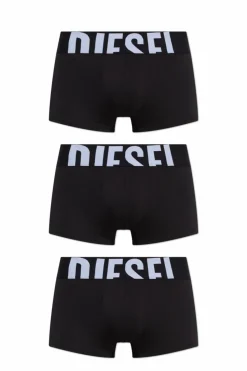 Diesel BLACK Three-pack of boxer briefs with logo