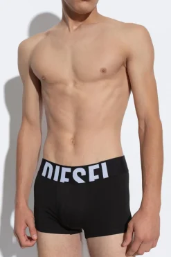 Diesel BLACK Three-pack of boxer briefs with logo