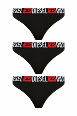 Diesel BLACK Three-pack of thongs `UFST-STARS-THREEPACK`