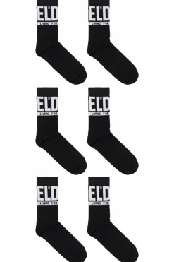 Diesel BLACK Three-pack socks SKM-RAY-THREEPACK