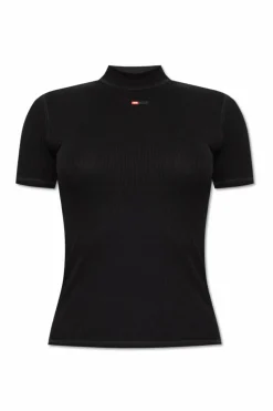Diesel BLACK ’T-MOKKY-MICRODIV’ ribbed top