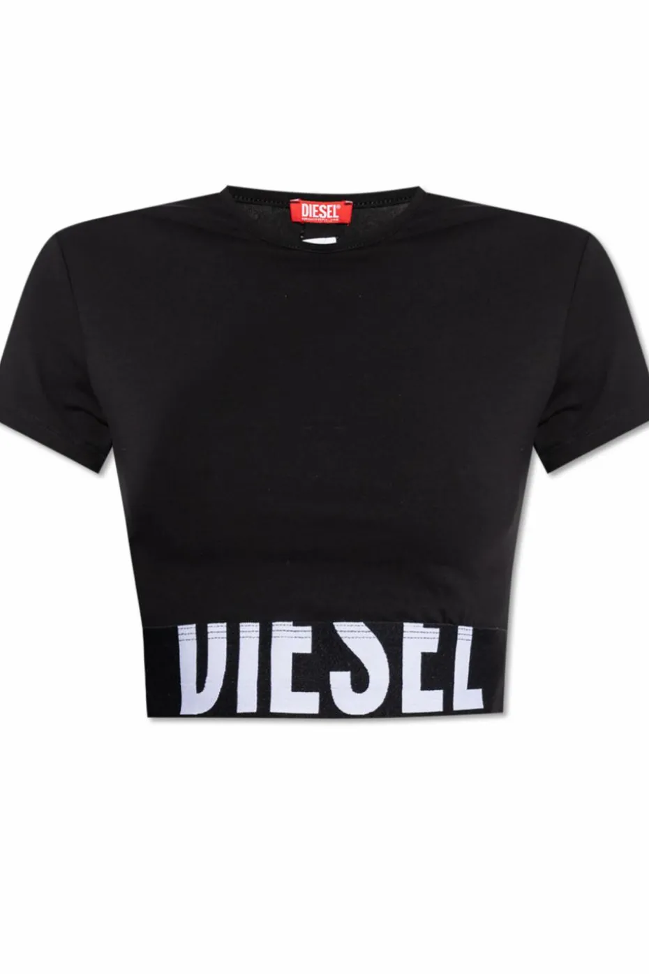 Diesel BLACK Top UFTEE-SPORT-CROPPED
