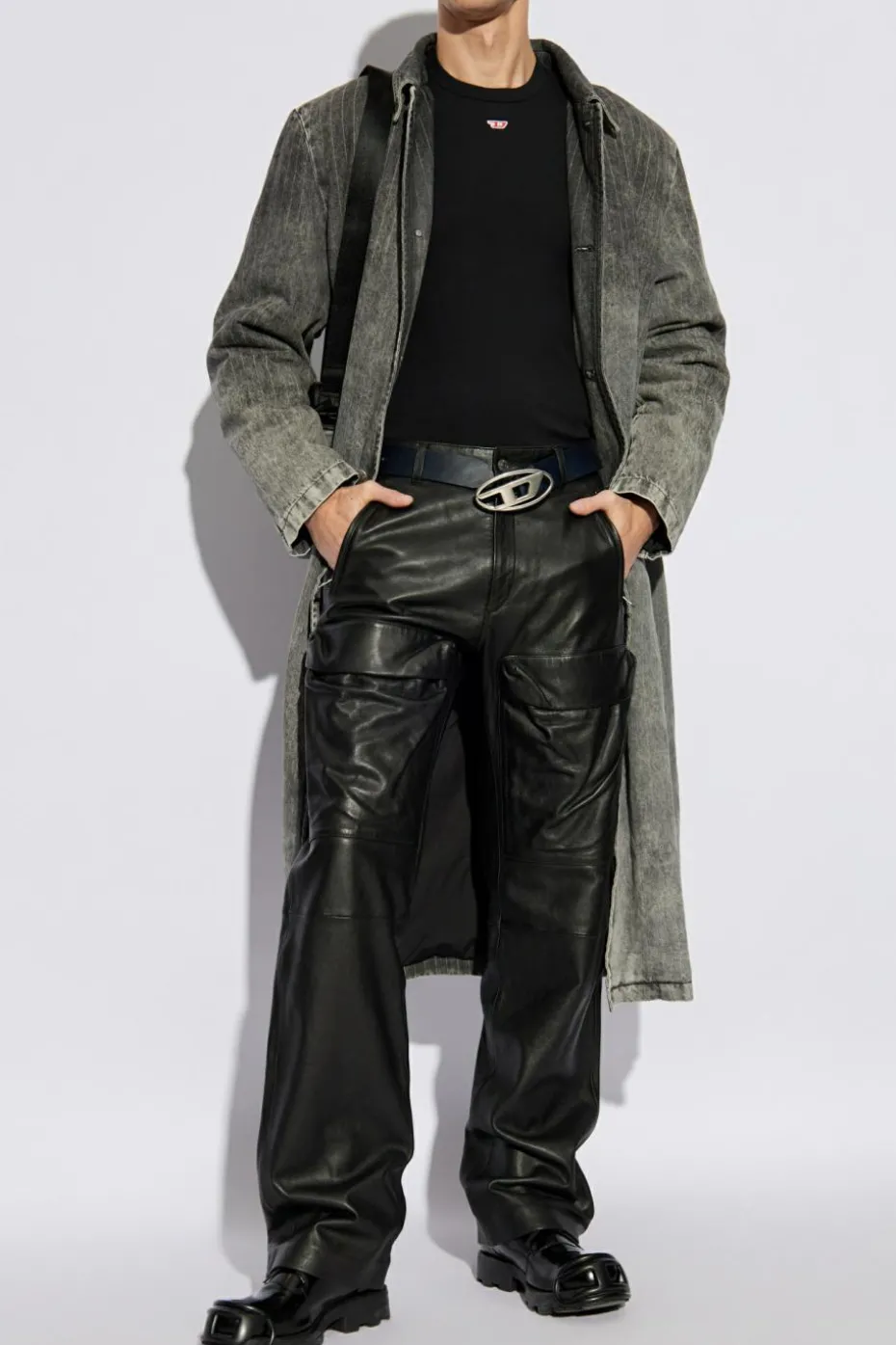Diesel BLACK T-shirt D-RIBBER-N