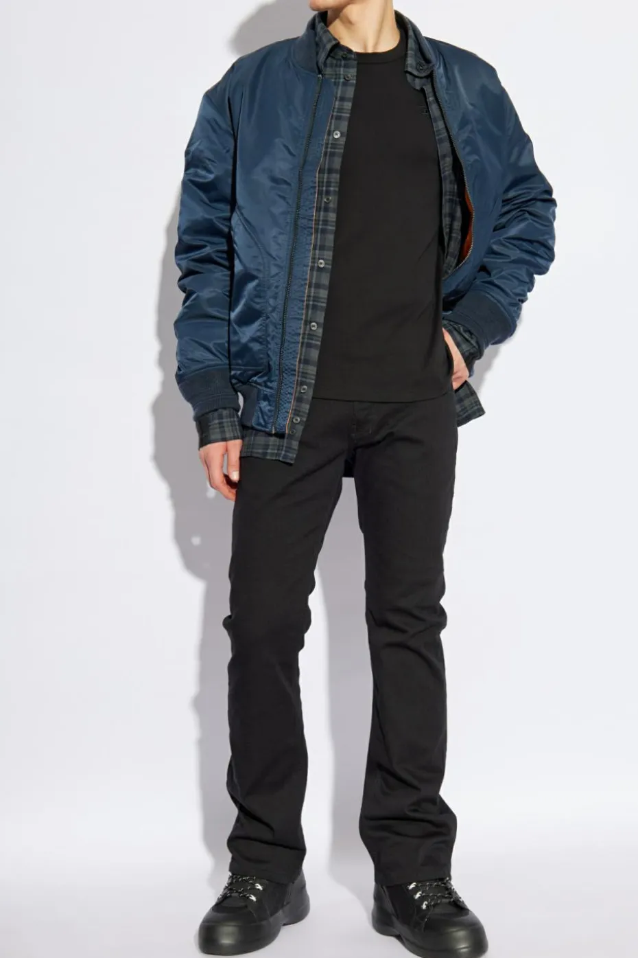 Diesel BLACK T-shirt T-ADJUST-SLITS-R17